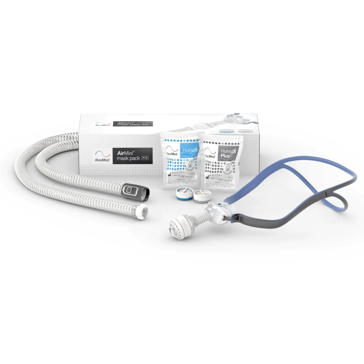 ResMed AirFit™ P10 Nasal Pillow CPAP Mask Complete System with AirMini™ Setup Pack